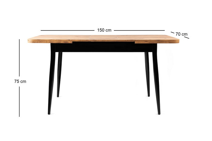 Hanah Home Mesa de Comedor Extensible Ay - 1184 en Pino Atlántico